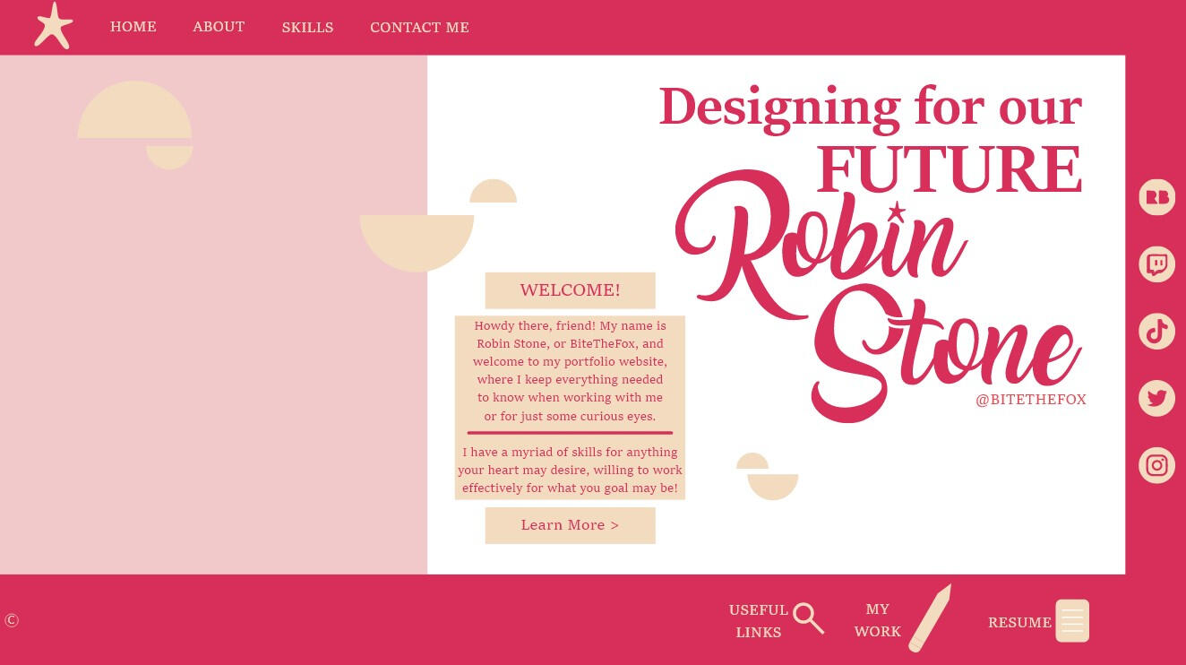 Practicing website creation for myself