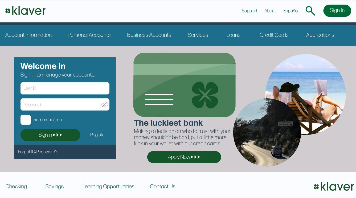 Bank Website - Final Design